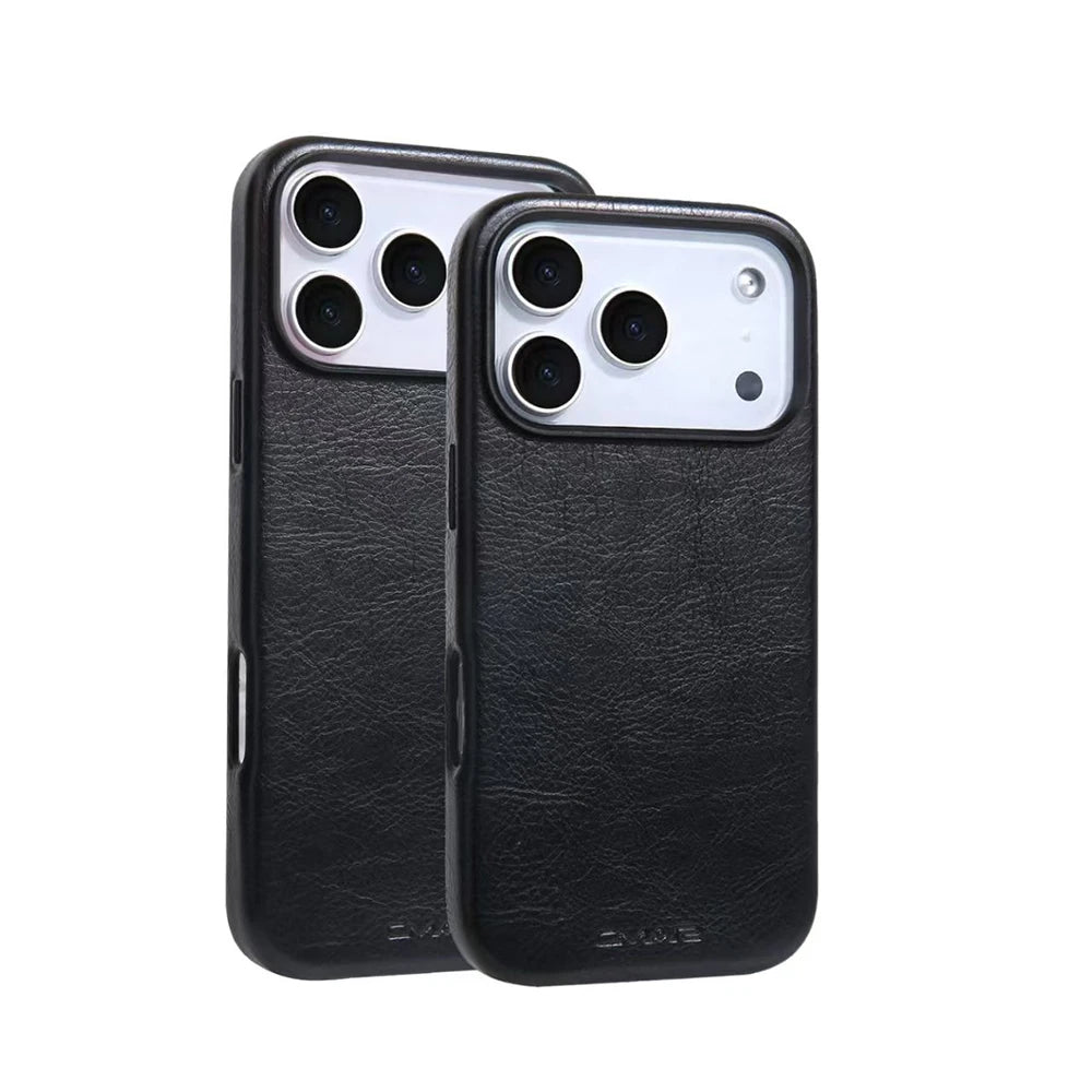 Cover in Pelle Magnetica MagSafe di Lusso per iPhone 13–17 Pro Max