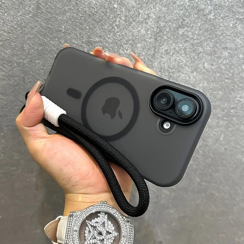 Cover Candy Color con Laccetto per iPhone MagSafe – Soft Touch