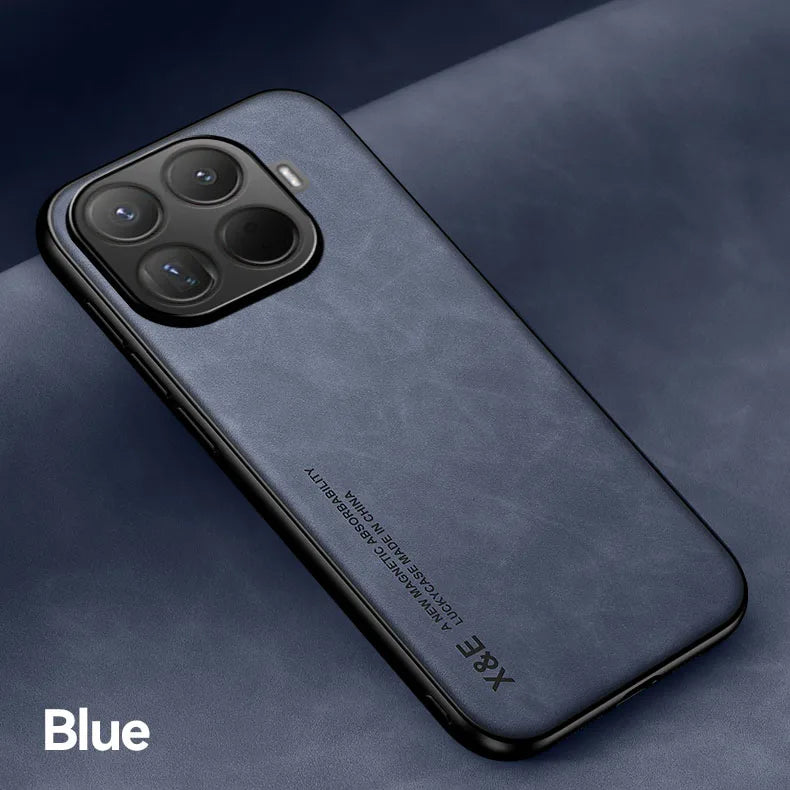 Cover in Pelle per Xiaomi 15T / 15T Pro / 14T / 13T Pro / 17 Pro Max – Supporto in Metallo Integrato