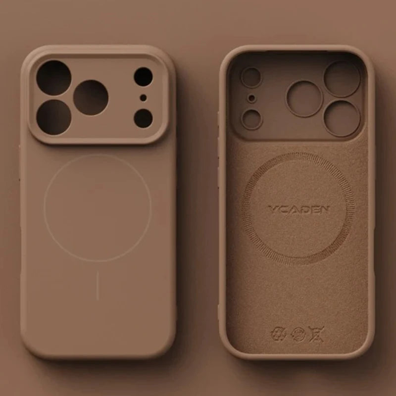 Cover in Silicone Liquido Magnetica per iPhone 12–17 / Pro / Pro Max – Sensazione Morbida