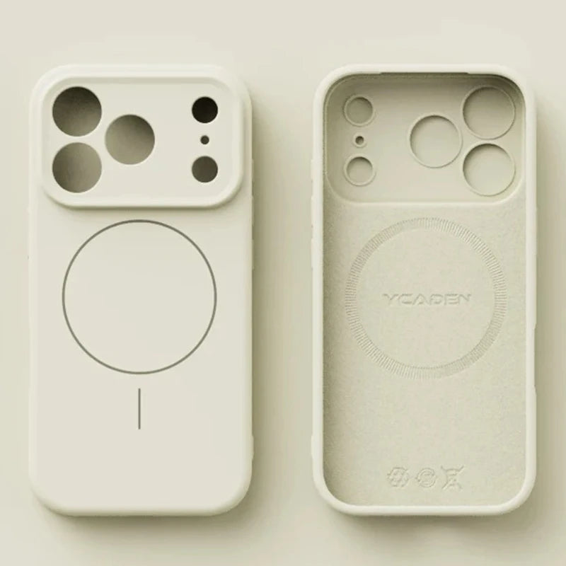 Cover in Silicone Liquido Magnetica per iPhone 12–17 / Pro / Pro Max – Sensazione Morbida