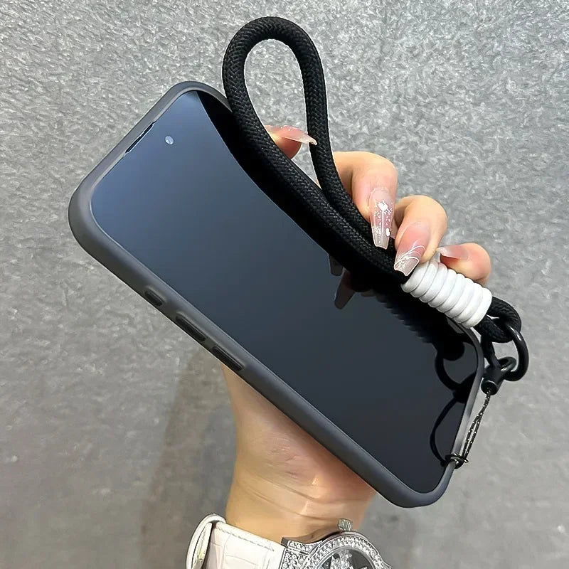 Cover Candy Color con Laccetto per iPhone MagSafe – Soft Touch