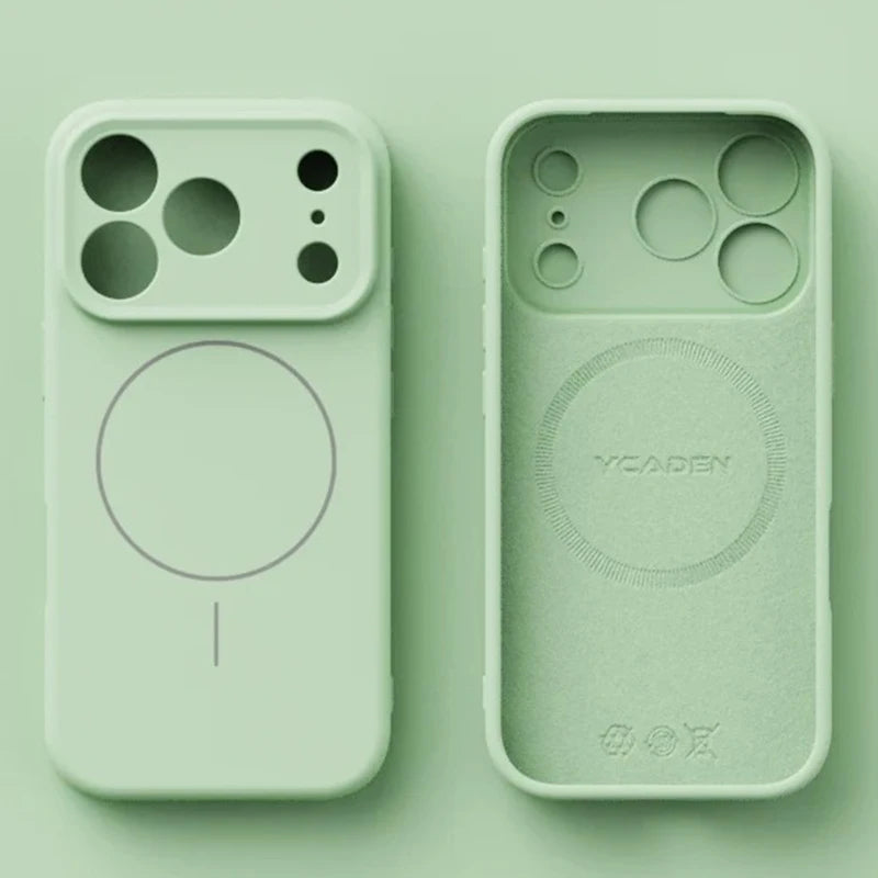 Cover in Silicone Liquido Magnetica per iPhone 12–17 / Pro / Pro Max – Sensazione Morbida