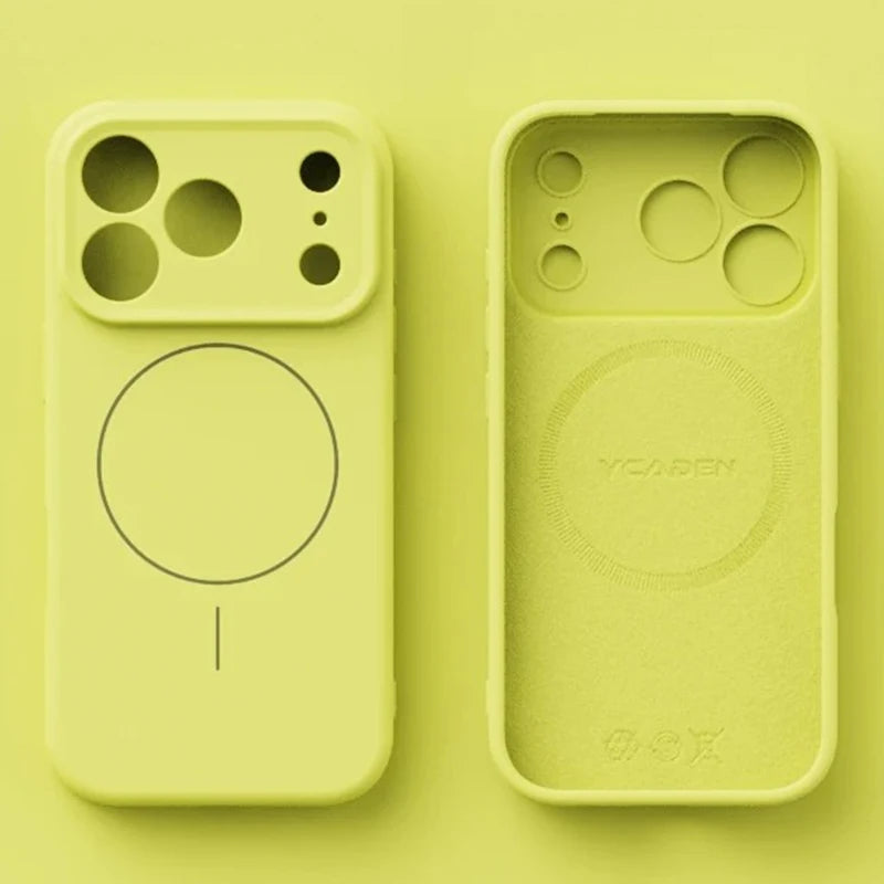 Cover in Silicone Liquido Magnetica per iPhone 12–17 / Pro / Pro Max – Sensazione Morbida