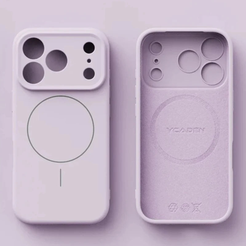 Cover in Silicone Liquido Magnetica per iPhone 12–17 / Pro / Pro Max – Sensazione Morbida