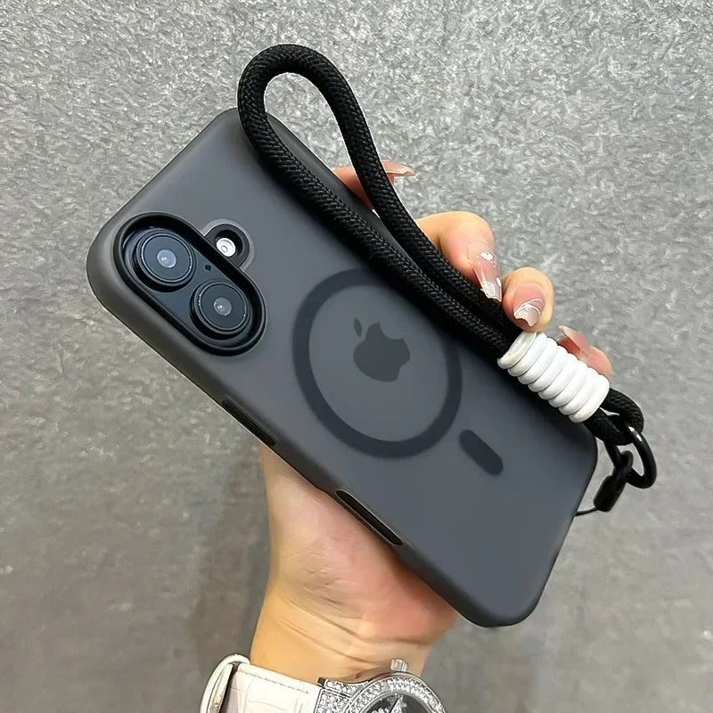 Cover Candy Color con Laccetto per iPhone MagSafe – Soft Touch