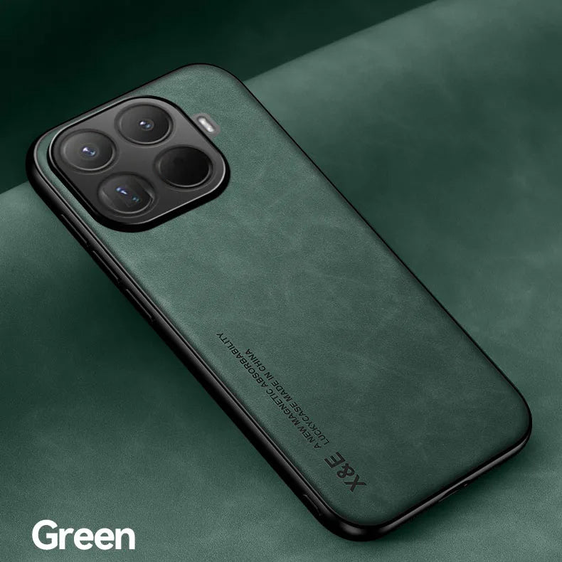 Cover in Pelle per Xiaomi 15T / 15T Pro / 14T / 13T Pro / 17 Pro Max – Supporto in Metallo Integrato